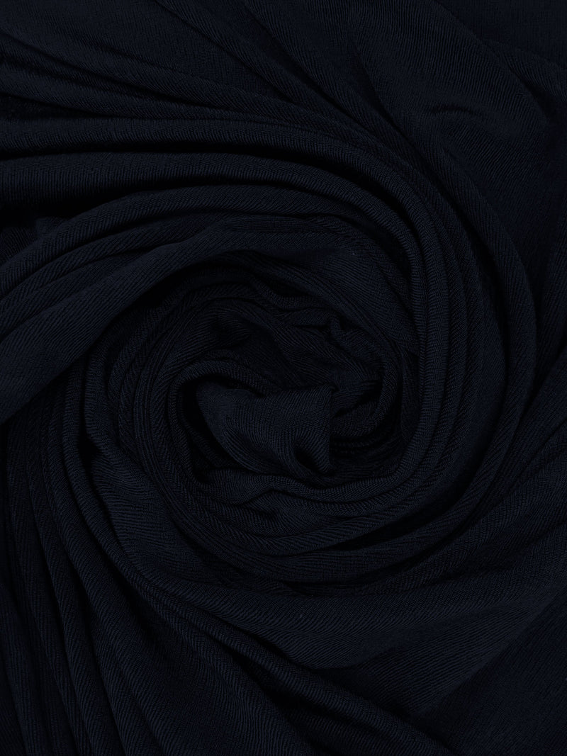 Midnight Navy Acetate/Lycra Slinky Knit - NY Designer - 53W