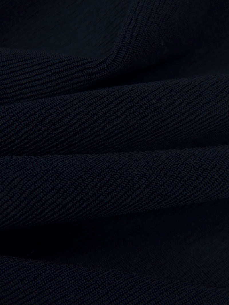 Midnight Navy Acetate/Lycra Slinky Knit - NY Designer - 53W
