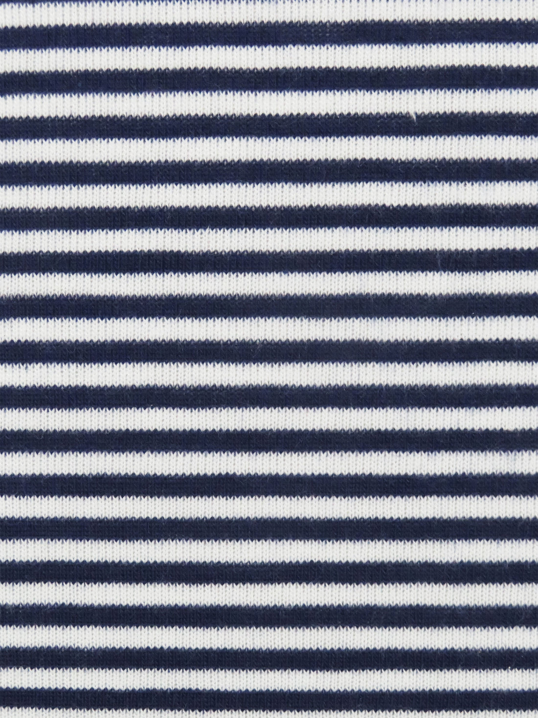 Dark Sapphire/White Cotton/Polyester Horizontal Stripe Weave Jersey Knit 60W