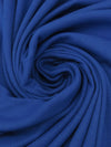 SOLD AS IS ONLY - Deep Cobalt Blue Cotton/Polyester Tubular Rib Knit 28W