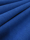 SOLD AS IS ONLY - Deep Cobalt Blue Cotton/Polyester Tubular Rib Knit 28W