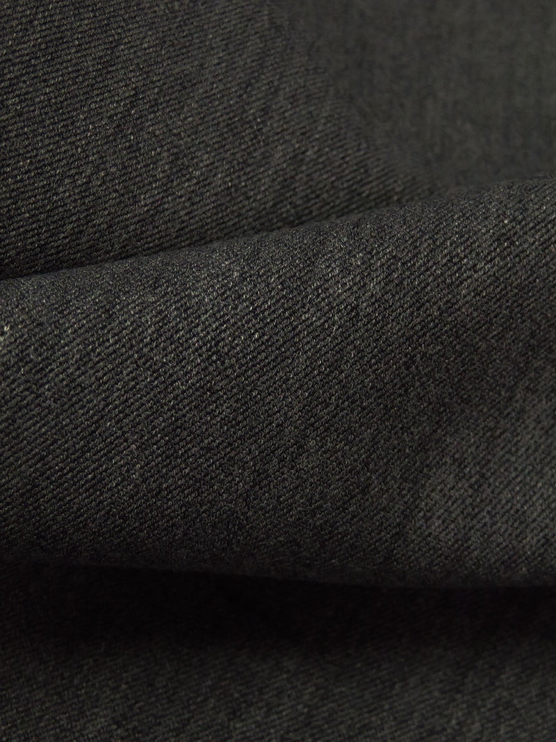 Charcoal Polyester/Lycra Heathered Twill Suiting 57W