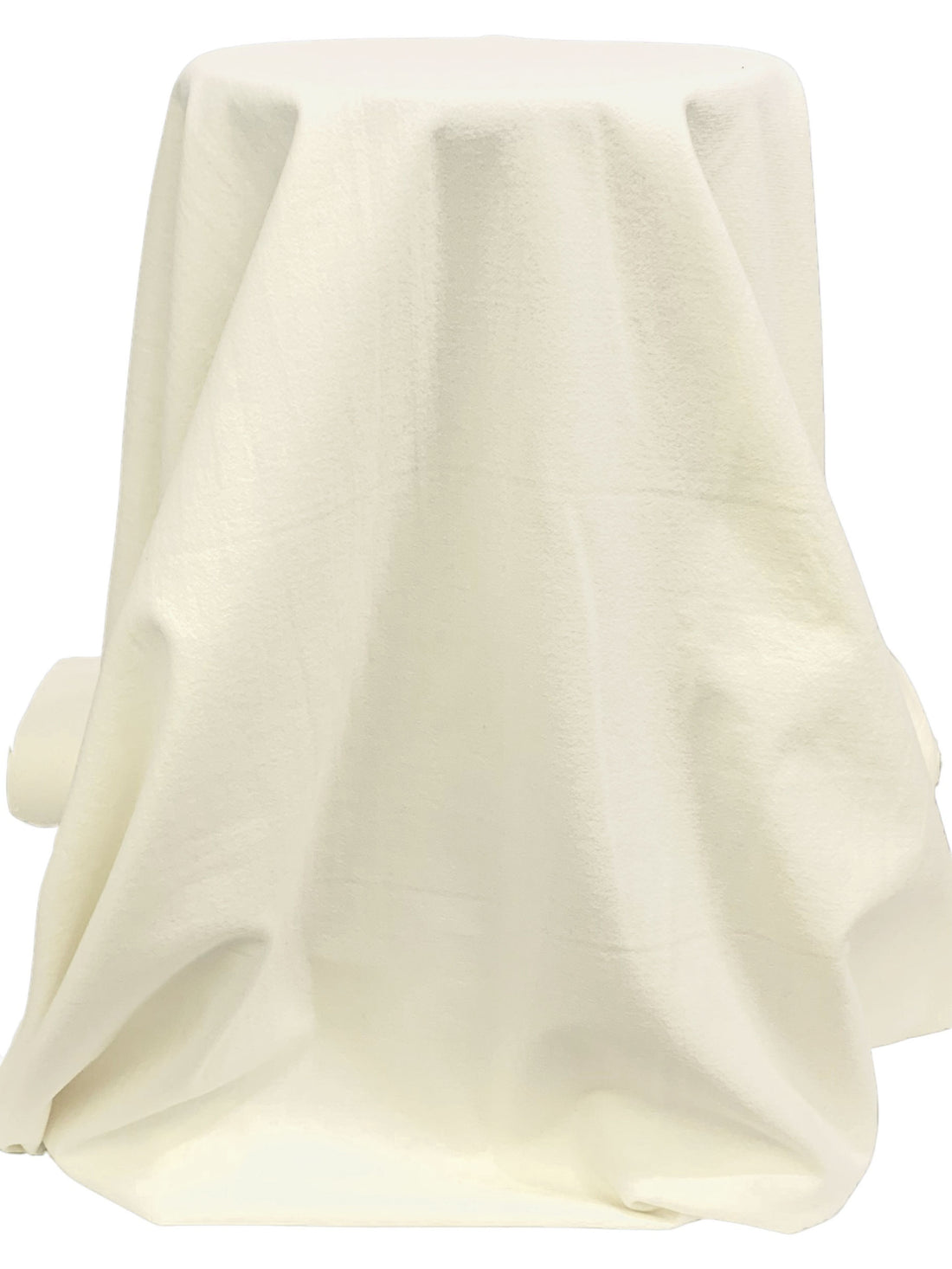 Pale Cream 100% Wool Textured Weave Flannel Suiting 56W
