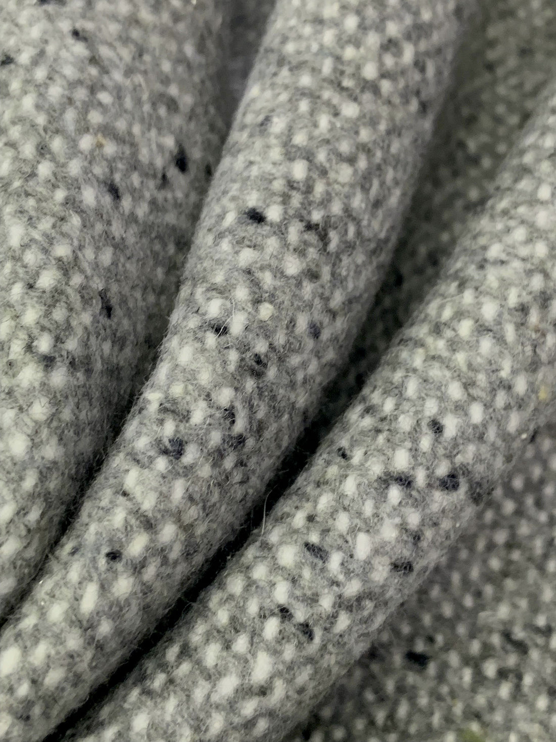 Dark Silver/Multi Wool/Polyester Tweed Coating 57W