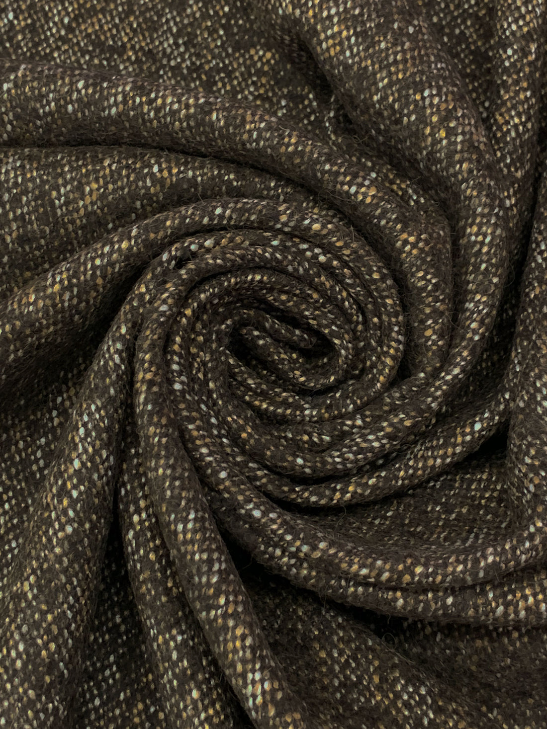 Truffle Brown/Multi Wool/Polyester Tweed Coating 58W
