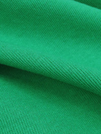 Irish Green Cotton/Polyester Tubular Fine Rib Knit 33W