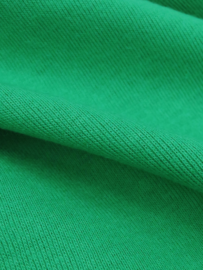 Irish Green Cotton/Polyester Tubular Fine Rib Knit 33W