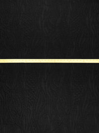 Black Polyester/Lycra Vertical Wavy Puckered Double Knit 55W