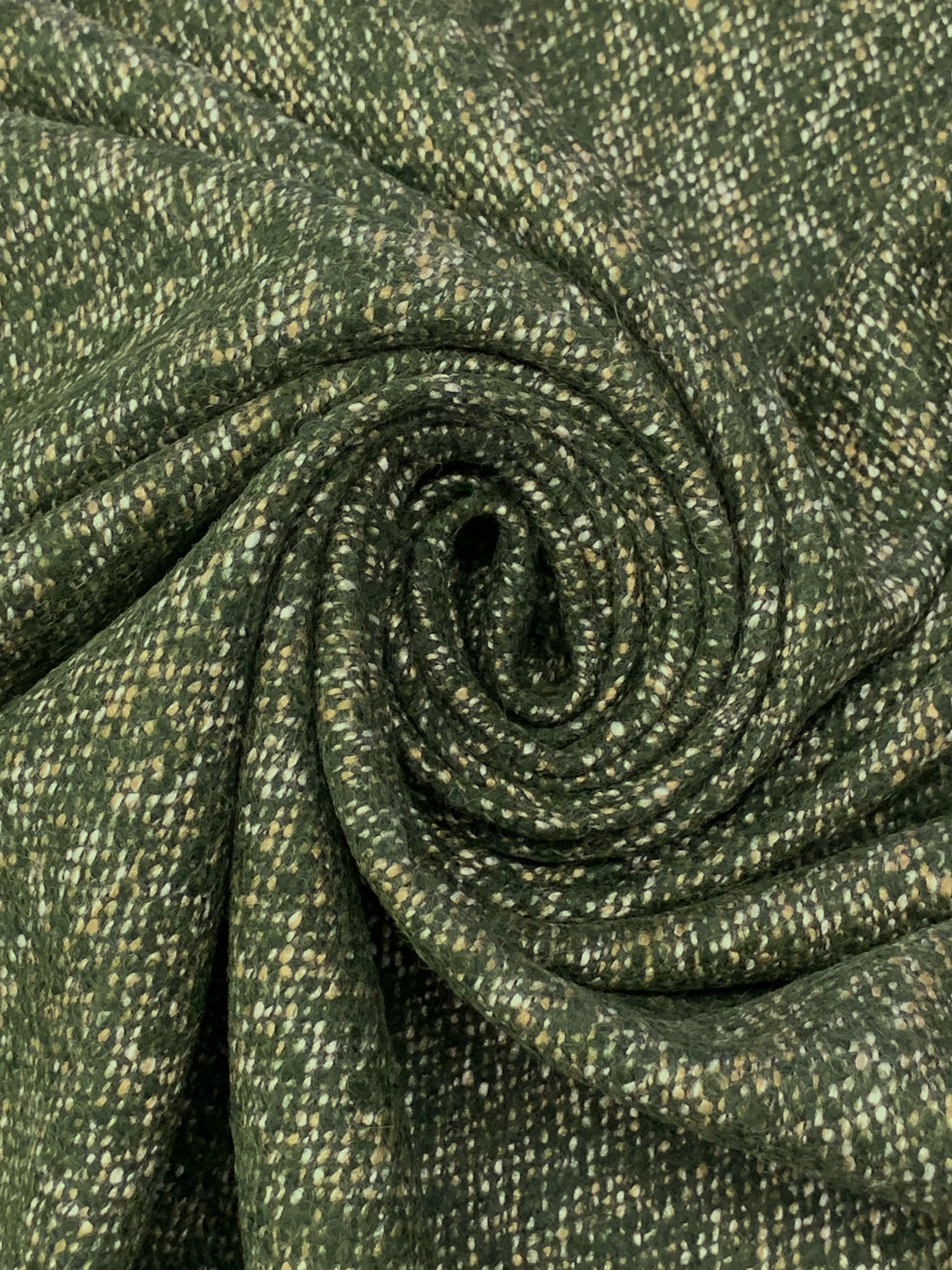 Rifle Green/Multi Wool/Polyester Tweed Coating 60W
