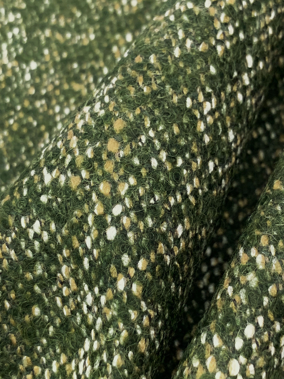 Rifle Green/Multi Wool/Polyester Tweed Coating 60W