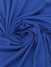 Muted Ultramarine Blue Cotton/Polyester Interlock Knit 60W