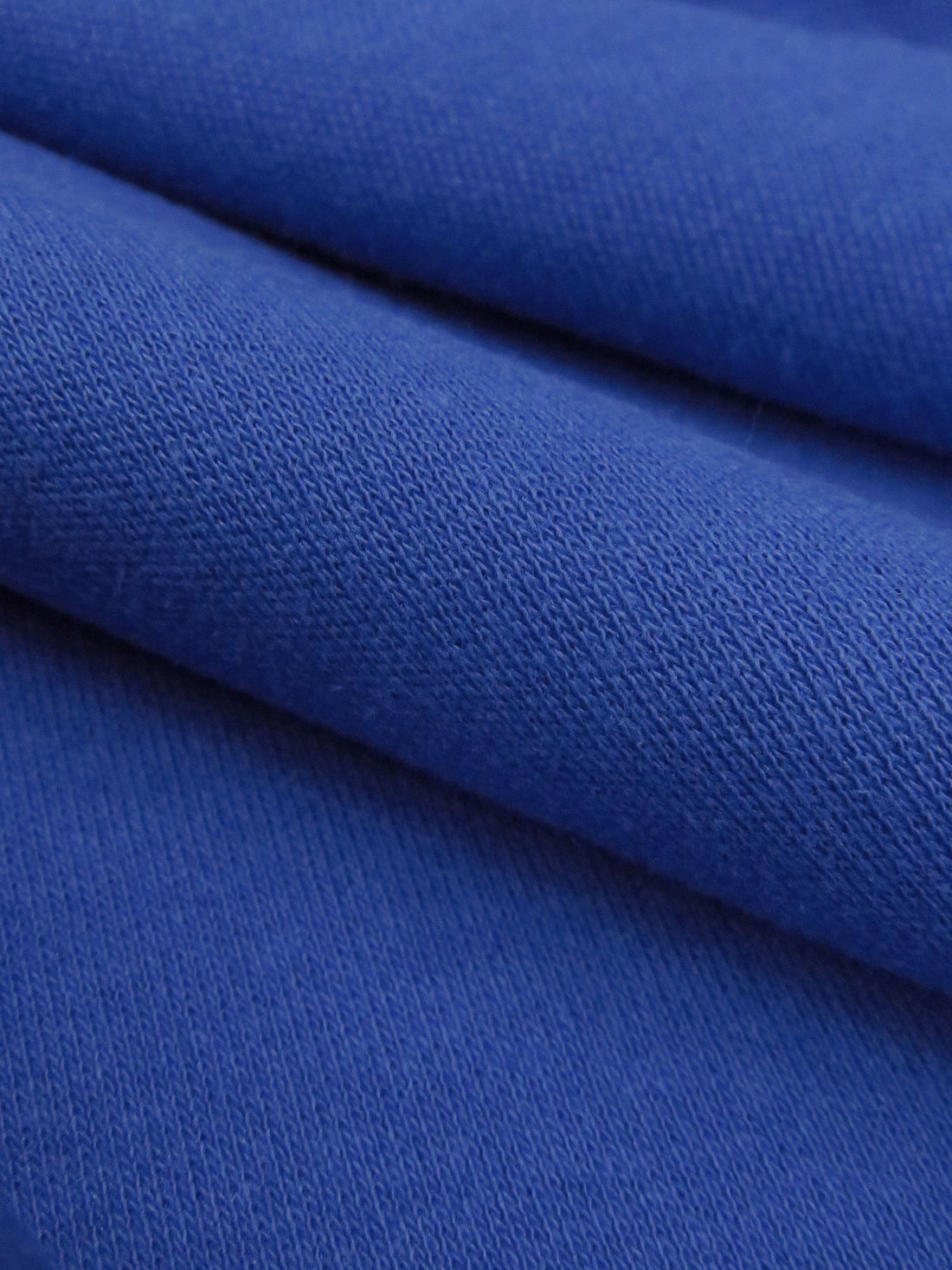 Muted Ultramarine Blue Cotton/Polyester Interlock Knit 60W