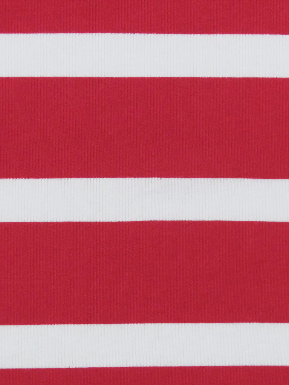 Barn Red/White Cotton/Lycra Horizontal Stripe Print Jersey Knit 58W