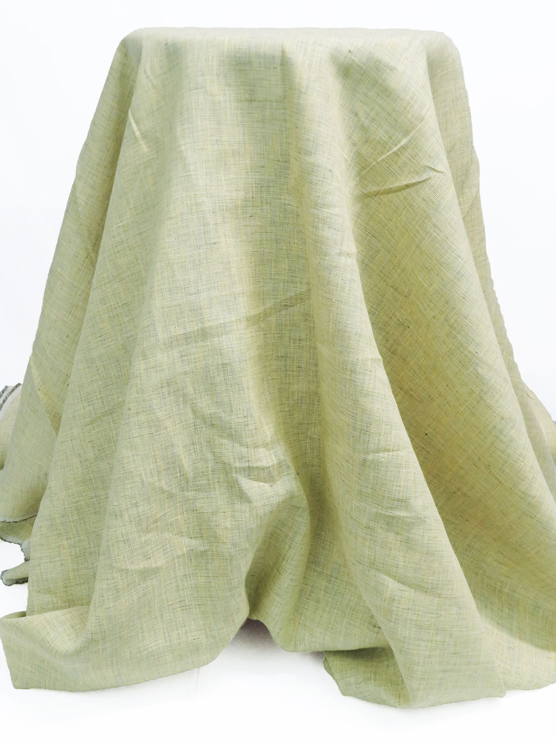 Lemon/Dark Muted Olive/White 100% Linen Cross-Dyed Linen 60W