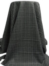 Black/Copper Rust/Dark Blue/Multi Polyester/Wool Glen Plaid Weave Suiting 60W
