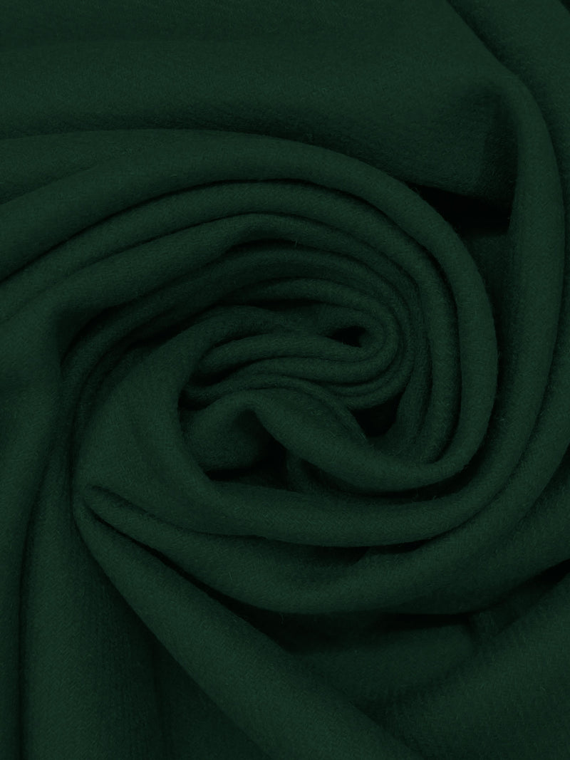 Dark Green Wool/Nylon Twill Coating 58W