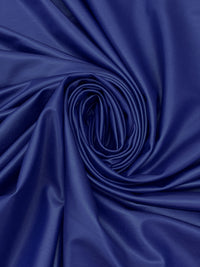 Dark Cornflower Blue Polyester/Lycra Faux Leather-Look Knit - NY Designer - 60W