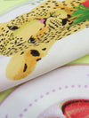 Light Lime/Golden Yellow/White/Multi 100% Polyester Cheetah China Brunch Print Charmeuse - NY Designer - 56W