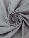 Pewter Gray/Off-White Polyester/Rayon Suiting - NY Designer - 60W