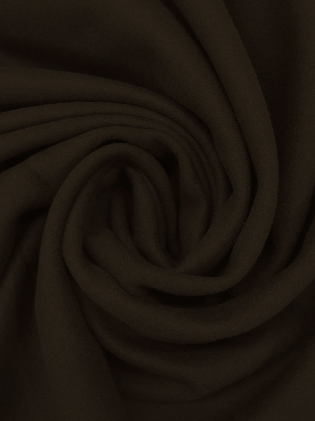 Dark Chocolate Wool/Polyester Napped Coating 58W