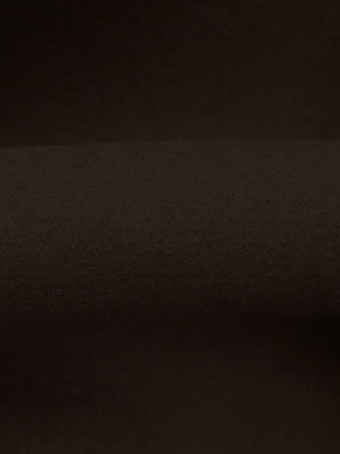 Dark Chocolate Wool/Polyester Napped Coating 58W