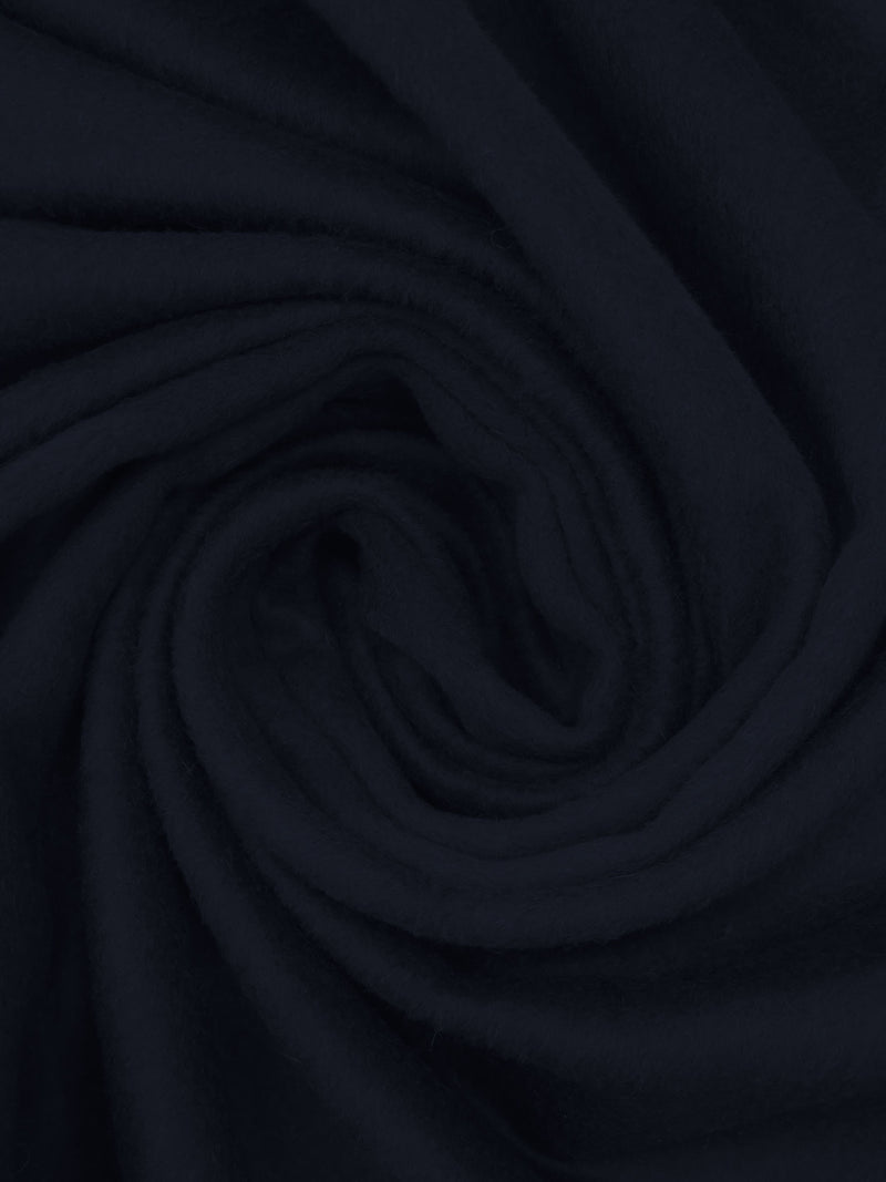 Midnight Blue Wool/Polyester Napped Coating 58W