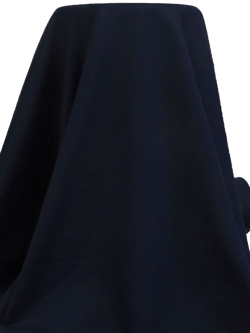 Midnight Blue Wool/Polyester Napped Coating 58W