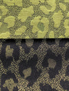 Gold/Black Polyester/Metallic Animal Jacquard Woven 61W