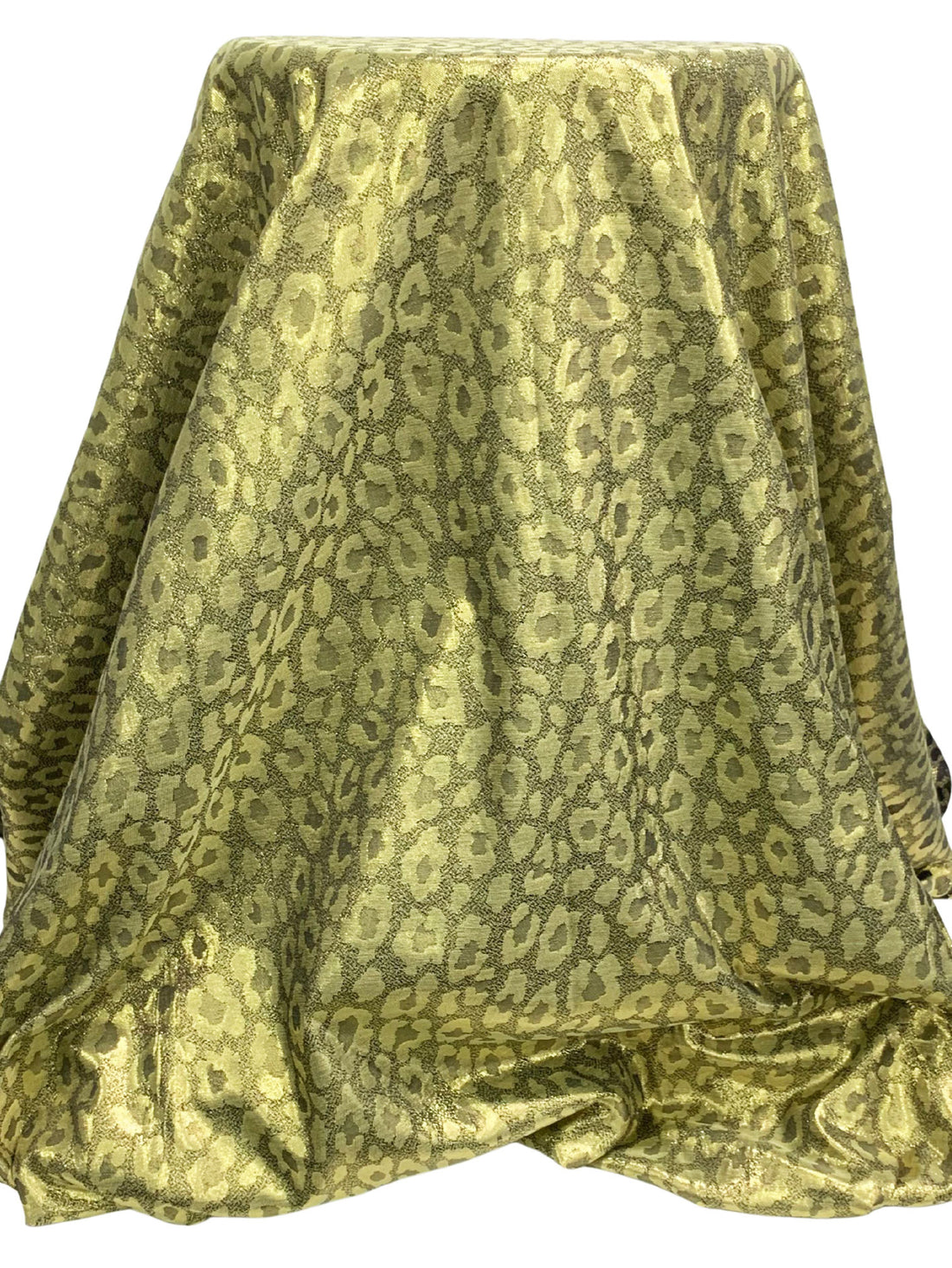 Gold/Black Polyester/Metallic Animal Jacquard Woven 61W