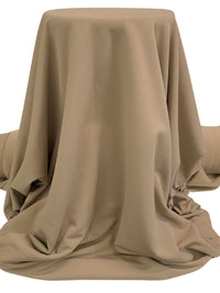 Taupe Tan Polyester/Nylon/Spandex Power Stretch Sweatshirt Fleece - Polartec - 68W