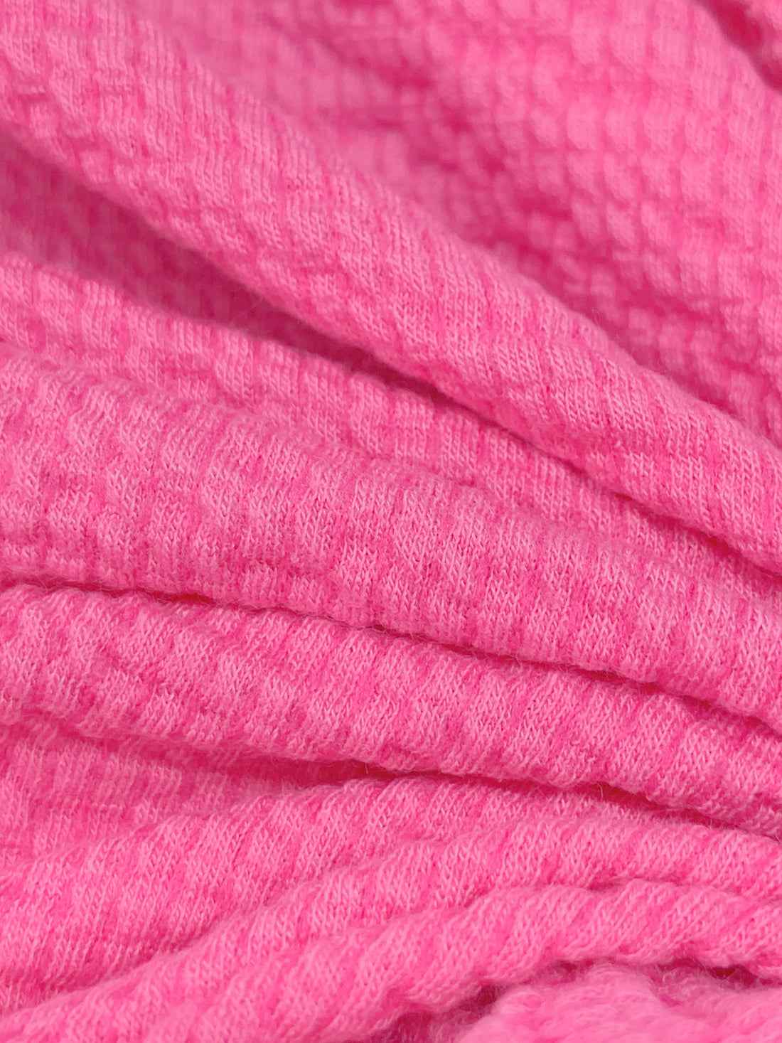 French Pink Polyester/Lycra Puckered Knit 55W
