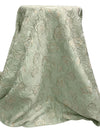 Laurel Green/Gold Polyester/Metallic Floral Jacquard Woven 56W