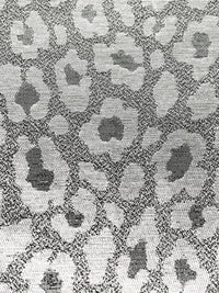 Silver/Black Polyester/Metallic Animal Jacquard Woven 61W