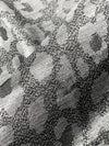 Silver/Black Polyester/Metallic Animal Jacquard Woven 61W