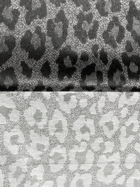 Silver/Black Polyester/Metallic Animal Jacquard Woven 61W
