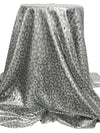 Silver/Black Polyester/Metallic Animal Jacquard Woven 61W