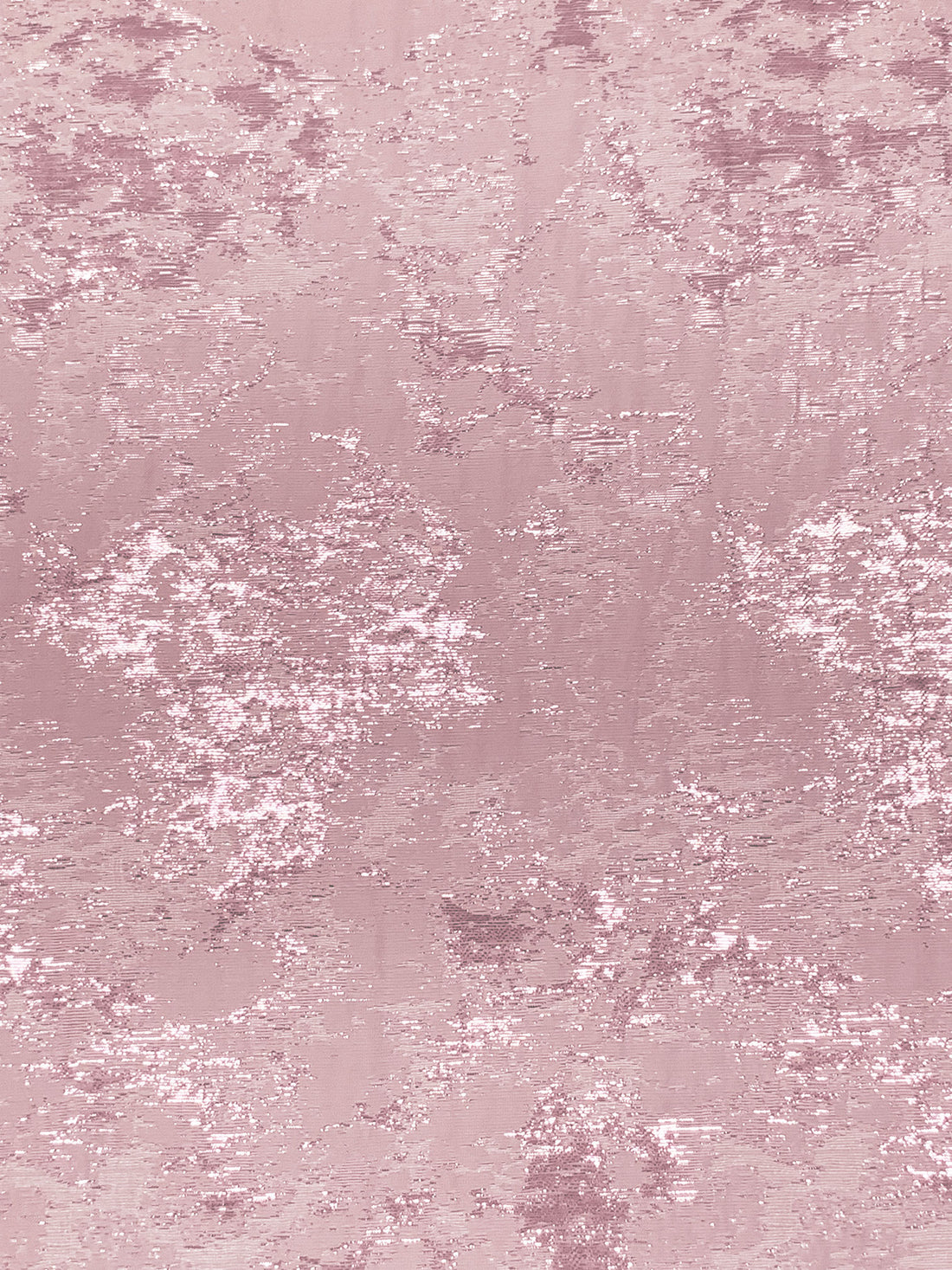Dusty Pink/Silver Polyester/Metallic Abstract Jacquard Woven 54W