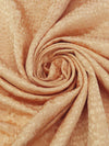 Apricot Rayon/Acetate Pebble Brocade - Imported From France - 54W