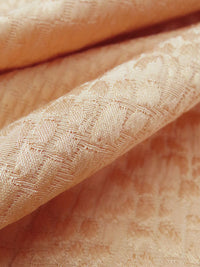 Apricot Rayon/Acetate Pebble Brocade - Imported From France - 54W