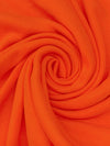 Flame Orange Cotton/Polyester Tubular Fine Rib Knit 31W