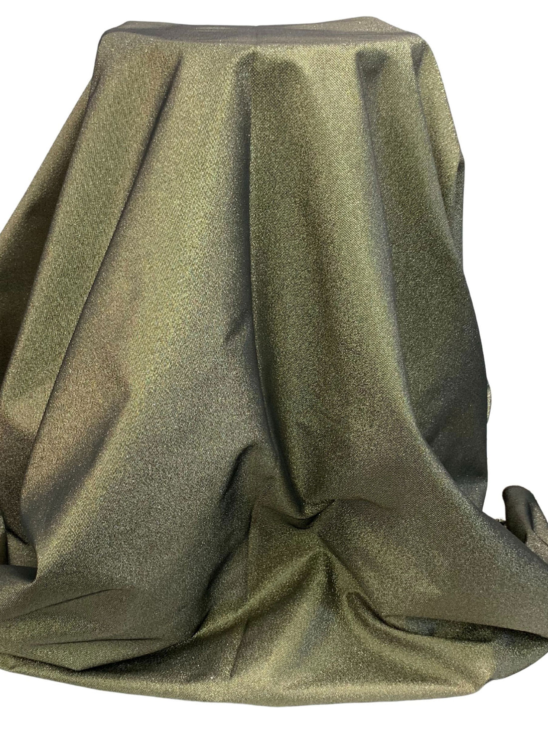 Gold/Silver/Black Polyester/Metallic Metallic Twill Suiting 52W