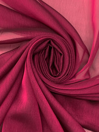 Brink Pink/Black 100% Polyester Iridescent Chiffon 56W