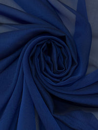 Cobalt Blue/Black 100% Polyester Iridescent Chiffon 56W
