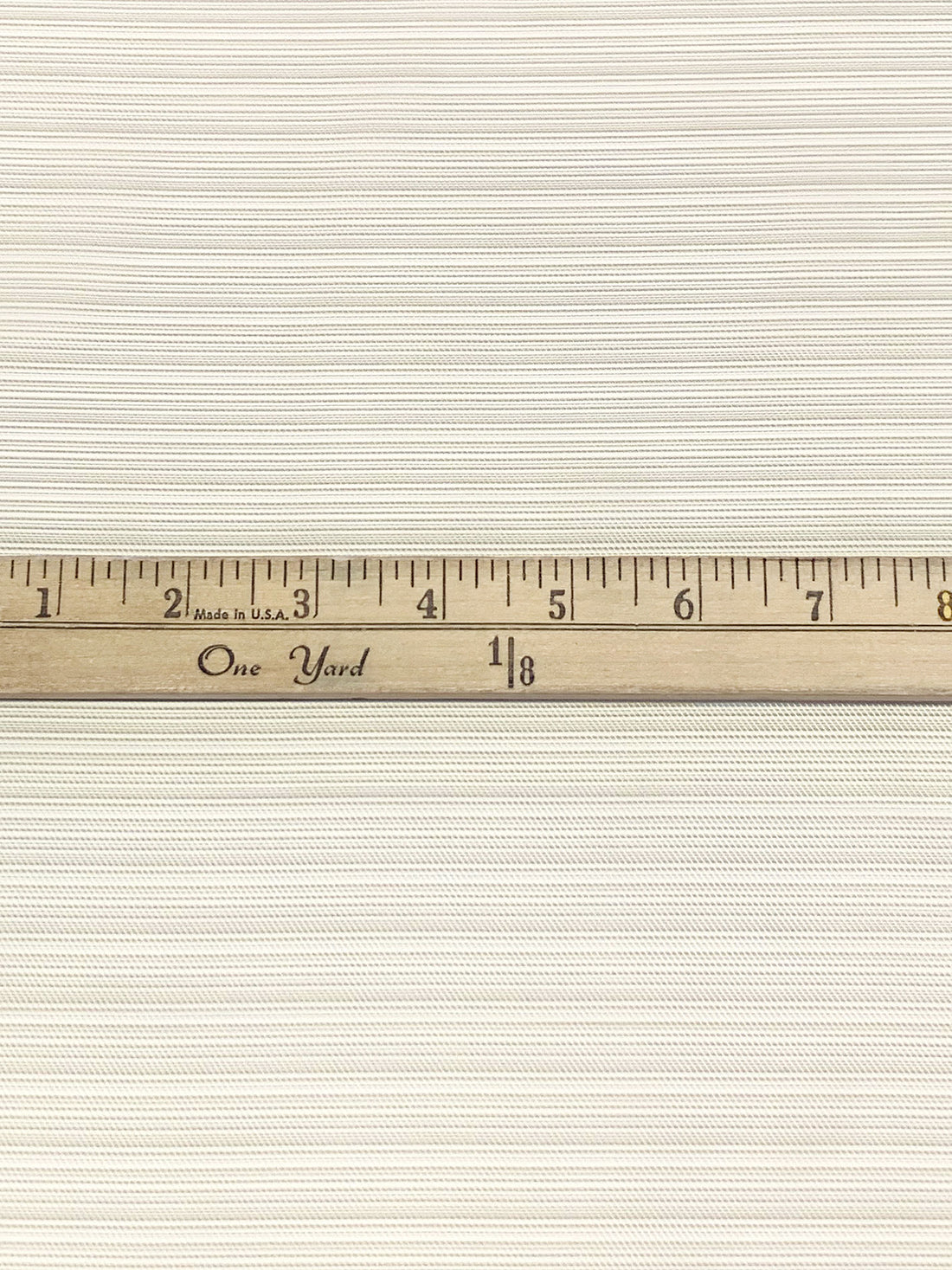 Pale Ivory/Taupe 100% Cupro Rayon Yarn-Dyed Horizontal Stripe Twill Weave Lining - Imported From Italy - 56W