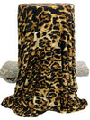 Black/Maple Syrup/Honeywheat/White Polyester/Lycra Animal Print Double Brushed Knit - NY Designer - 58W