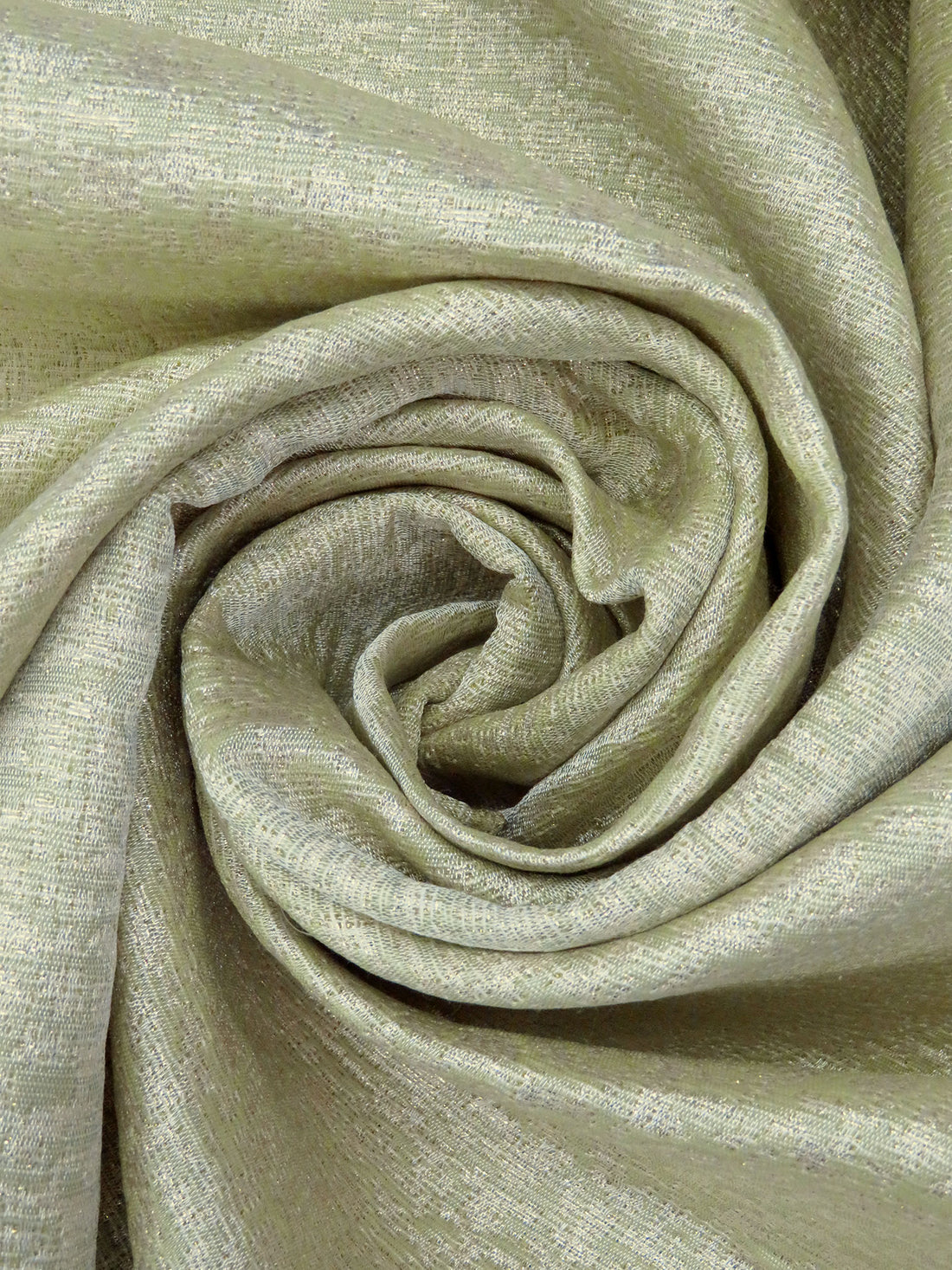 Sage/Almond/Gold Polyester/Metallic Animal Weave Metallic Jacquard 56W