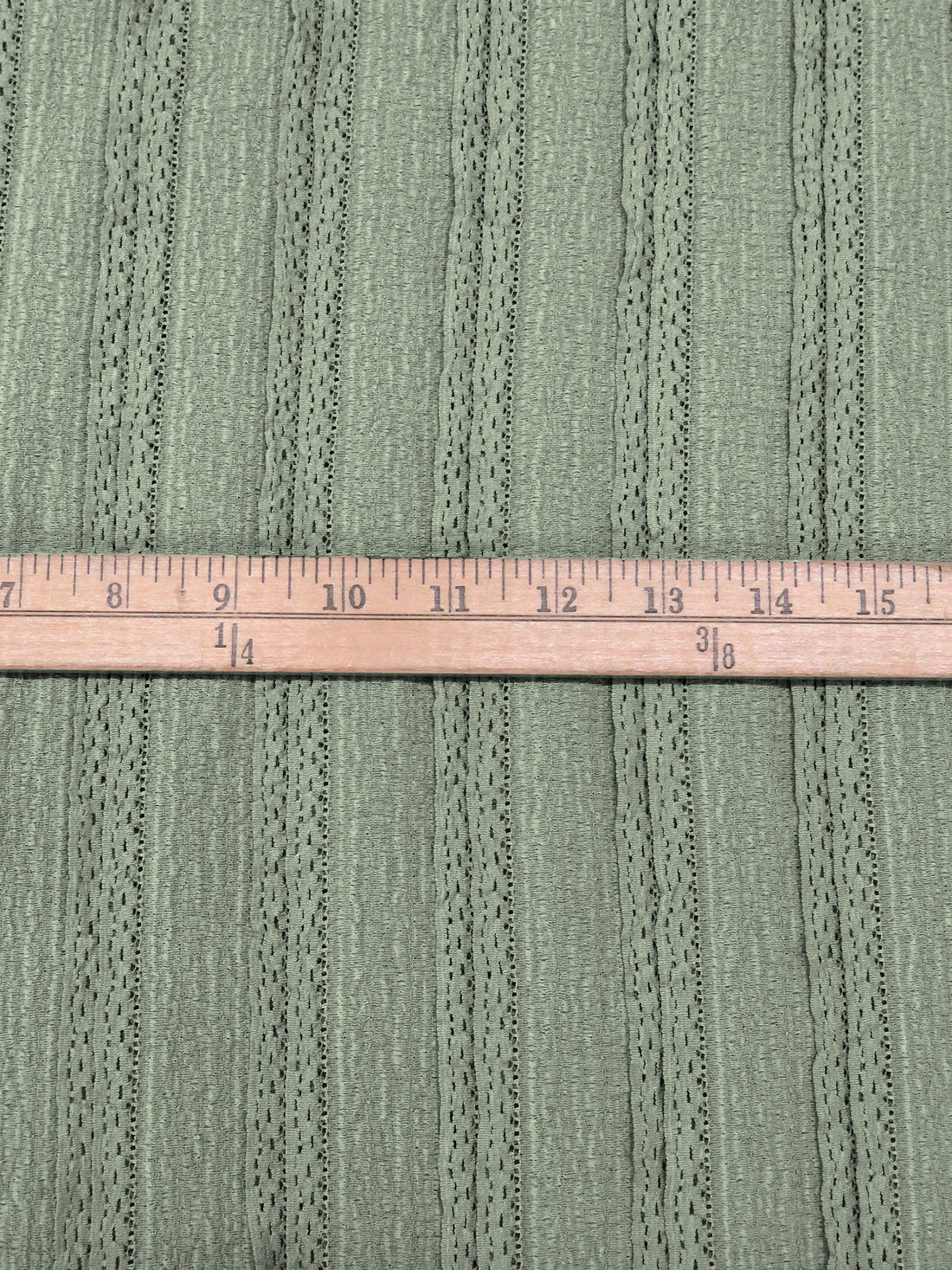 Artichoke Polyester/Lycra Textured Vertical Stripe Lace Knit 55W