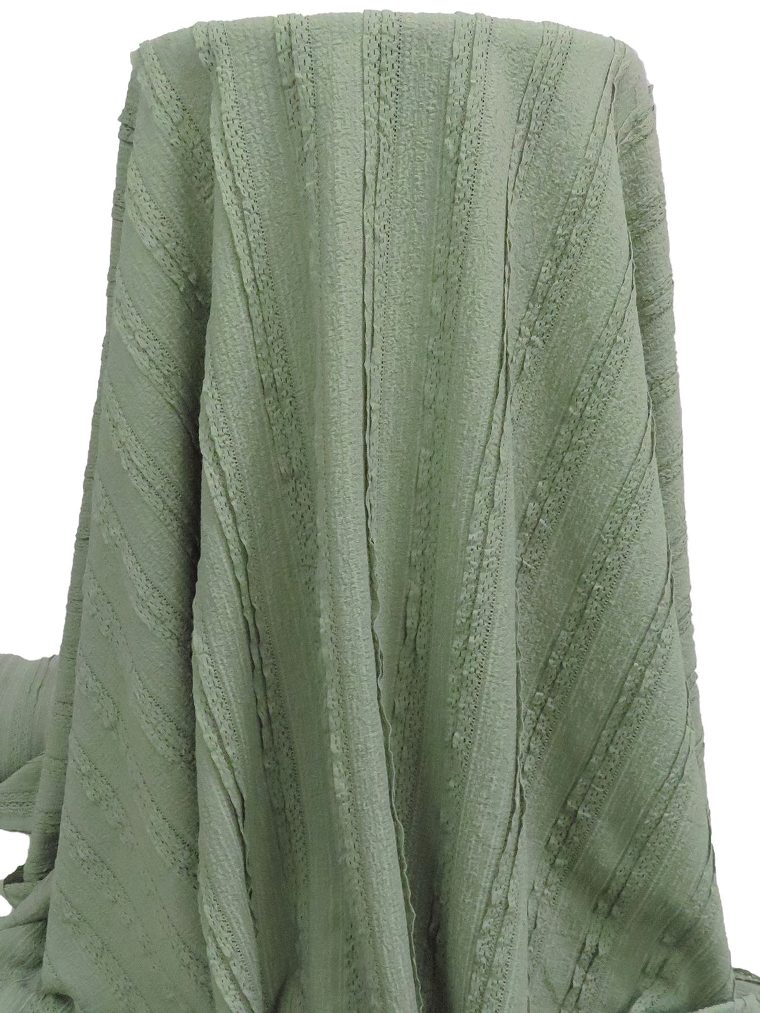 Artichoke Polyester/Lycra Textured Vertical Stripe Lace Knit 55W