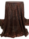 Royal Brown 100% Polyester Mini Sequins On Netting 55W
