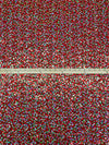 Crimson Red/Silver/Multi Polyester/Lycra Flip Sequins Mesh Knit 48W